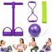 Ensemble de fitness 4 pièces avec bandes de résistance et ballon de yoga