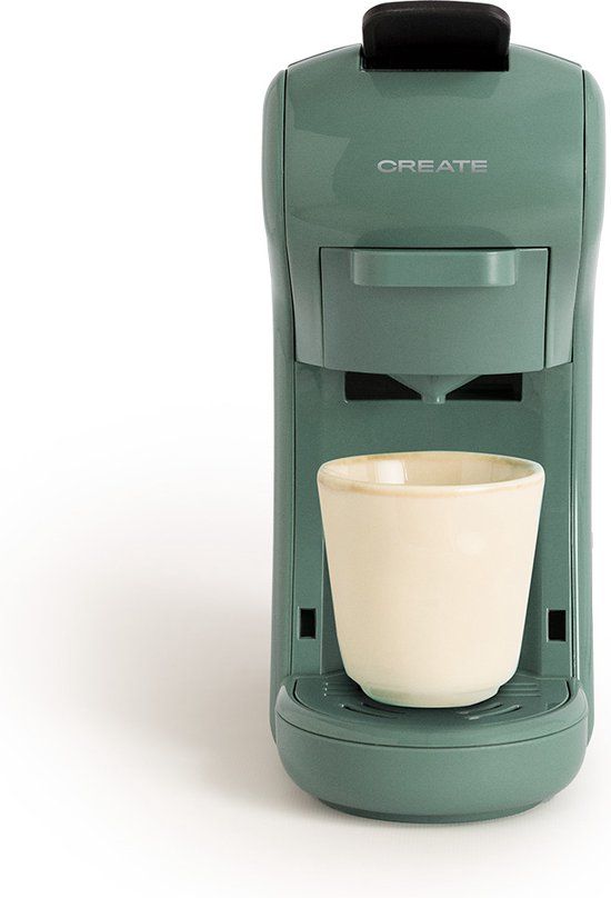 CREATE - Potts Stylance - Multi-capsule Espresso & Ground Coffee Machine - Nespresso, Dolce Gusto - 1450W - Dark Green