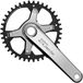 Shimano Cues Fc-u6030-1 Crankstel Zilver 175 mm / 42t