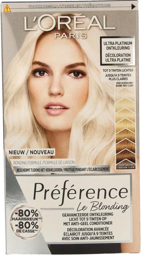 L'Oréal Paris Préférence Ultra Platinum - Platinum Blond - Ontkleuring