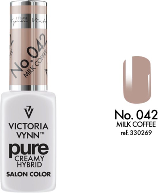 VICTORIA VYNNâ„¢ Gel Nagellak - Gel Polish - Pure Creamy Hybrid - 8 ml - Milk Coffee - 042