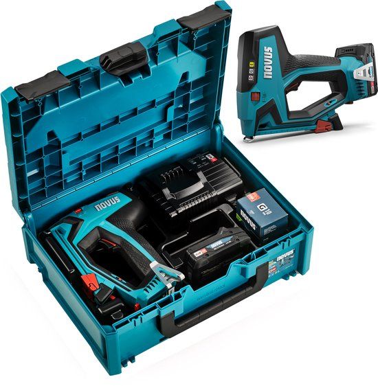 Novus J-551 Accu tacker/nietmachine CAS 18V 2.0Ah in koffer - 031-0366