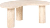 Beliani NOMA - Salontafel - Travertijneffect - MDF