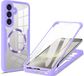 Techsuit Hoesje geschikt voor Samsung Galaxy S25 Plus - ColorVerse 360 Case met Screenprotector - Geschikt voor MagSafe - Paars