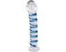 You2Toys Glazen Dildo met Verdikte Eikel Vorm en Lust Groeven - 18 cm - Transparant