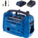 Scheppach Compresseur hybride portable 10,3 bar 380 l/min 20V/12V/230V avec lumière LED et accessoires