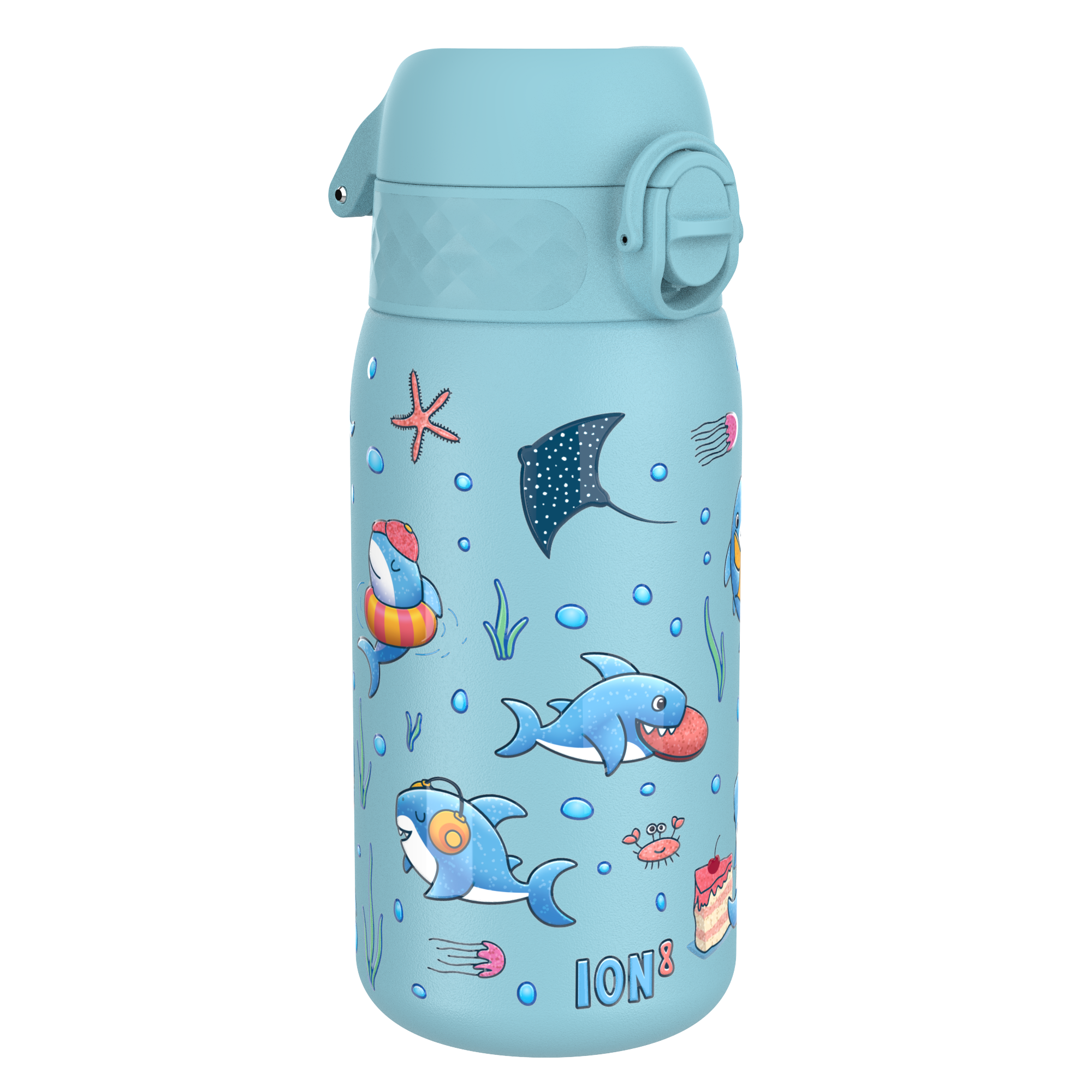ION8 ion8 Kinderwaterfles roestvrij staal 400 ml lichtblauw