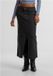Urban Classics High Slit Denim Lange rok Zwart W28