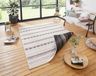 Northrugs Binnen & buiten vloerkleed Bahama's - zwart/crème 80x250 cm
