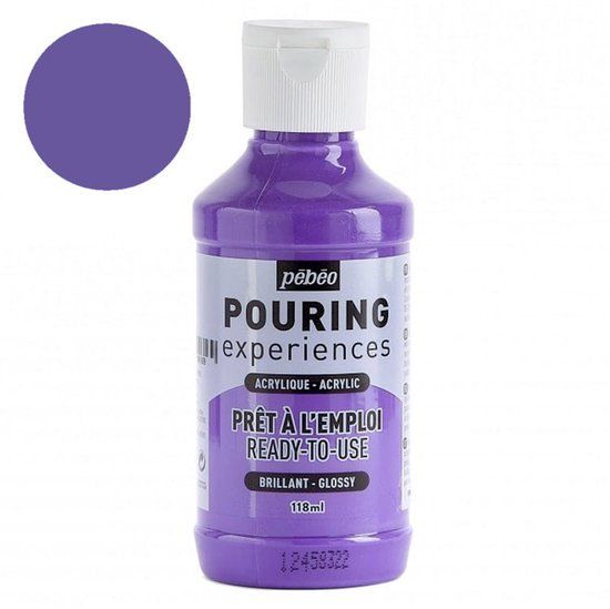 Pebeo Pouring Experiences Acrylverf 118ml - Licht Violet