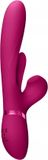 VIVE by Shots - Kura - Vibrateur point G avec langue battante et stimulateur d'ondes pulsées - Rose