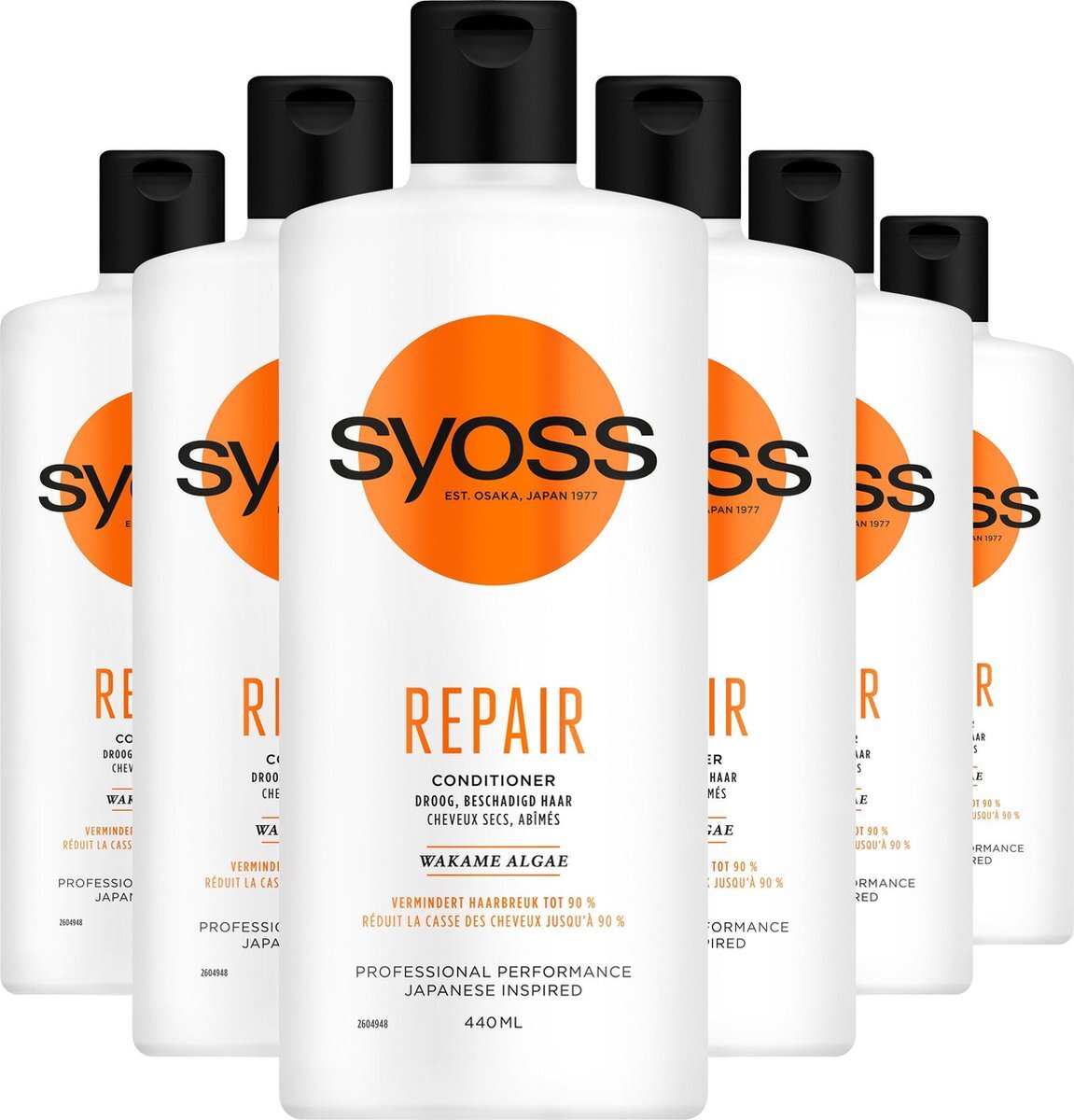 Syoss Repair Therapy Conditioner 6x 440ml - Voordeelverpakking