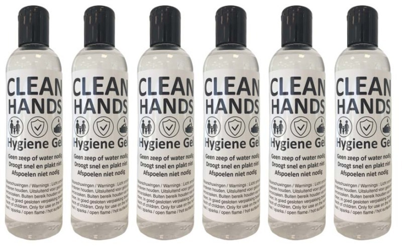 dnl Desinfecterende handgel met alcohol 6x 250ml