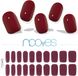 Nooves GEL NAIL FILMS midnight rain premium luxe solid #red 20 u