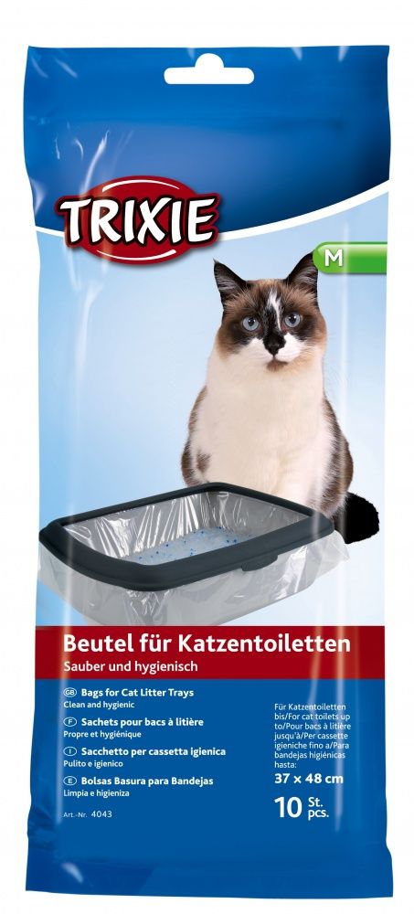 TRIXIE 4043 Kattenbakzakken - Transparant - 10 stuks
