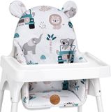Totsy baby ASE Spolka Akcyjna Kussen voor kinderstoel baby opvouwbaar zitverkleiner – zitkussen steun voor Ikea Antilop kinderstoel en babystoel – zitverkleiner waterafstotend wasbaar Afrika
