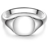 Männerglanz Ring Zegelring Zilver 925 Mannen Maat 58