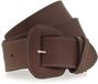 Tamaris Leren riem Belt W105 Mid Brown donkerbruin