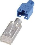 Hirose Electronic RJ45-connector, afgeschermd CAT5e Stekker, recht Aantal polen: 8P8C Blauw 10 stuk(s)