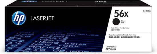 HP 56X Zwarte Toner Cartridge - CF256X - Origineel - 13700 Pagina's