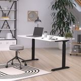 Germania Bureautafel Hermoso | 120 x 80 x 91 cm | Wit-zwartdesign