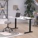 Germania Bureautafel Hermoso | 120 x 80 x 91 cm | Wit-zwartdesign