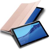 Cadorabo Tablet Hoesje geschikt voor Huawei MediaPad T5 10 (10.1 Zoll) in PASTEL ROZE GOUD