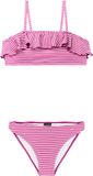 Protest PRTStripes JR Bikini Set Meisjes - Normale Pasvorm - Uitneembare Vulling - Zwart