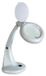 Lampe de bureau avec loupe, 12 Watt, grossissement 1,75x/4x, lentille en verre de 90 mm, blanc