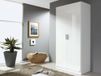 Armoire CELLON blanc 2 portes (penderie) blanc brillant