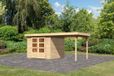 Woodfeeling Tuinhuis Askola 3.5 avec auvent 491 x 262 cm