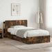 Maison Exclusive - Lit cadre avec rangement en chêne fumé 90 x 190 cm