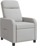 vidaXL Recliner Wolkgrijs Stof