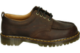 Dr. Martens Lowell Crazy Horse Leren Moc Toe Schoenen Met Vier Veterogen in Bruin, Taille : 46