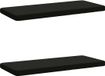 vidaXL - 2-delige - Coussin de banquette - VUGHT - 2 - pièces - 100% - Polyester - Noir