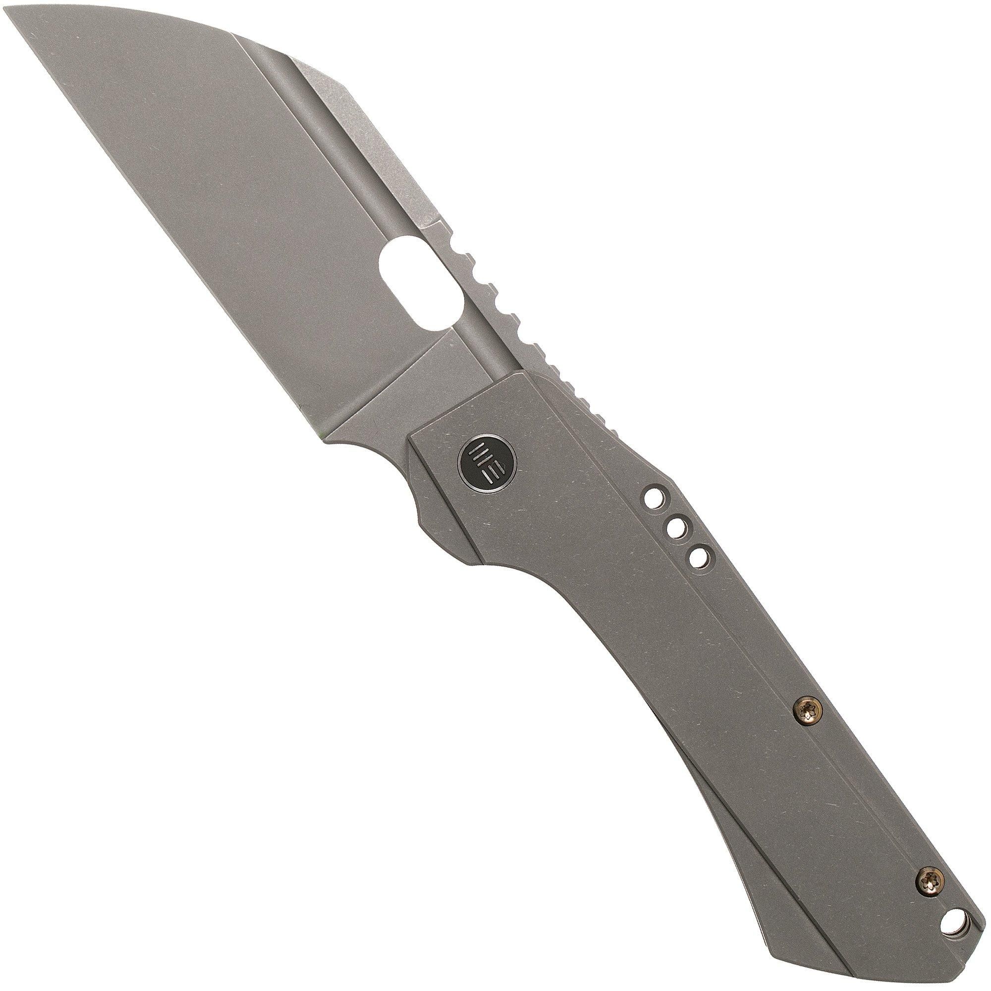 WE Knife Roxi 3 WE19072-1 Gray Titanium zakmes - Todd Knife & Tool design