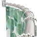 PrettyHome Verstelbare gebogen douchegordijnstang, roestvrij, uitbreidbaar, aluminium, metaal, douchestang, 96-183 cm, telescopisch design, uitstekend aanpasbaar voor badkamer, chroom