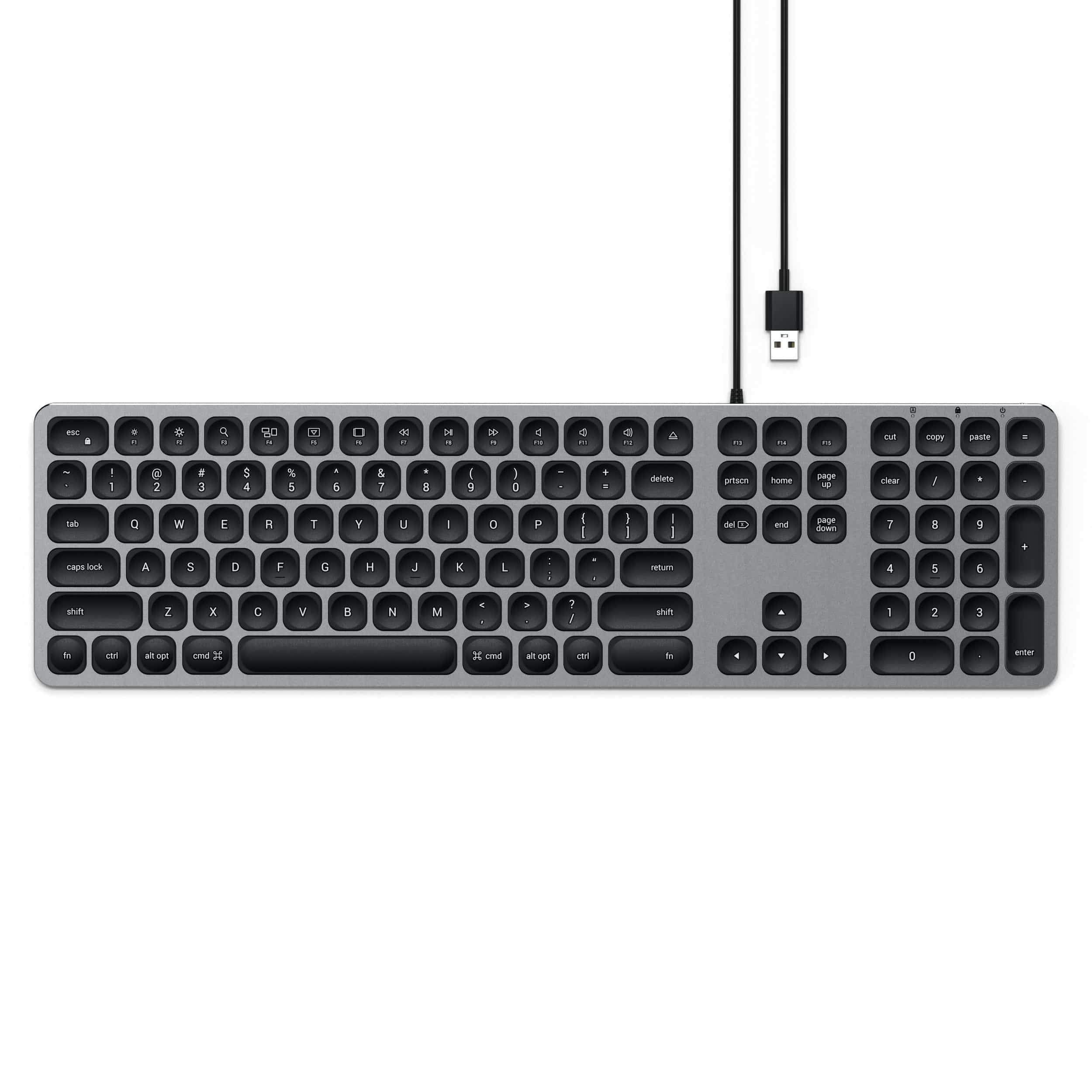 Satechi ST-AMWKM - Toetsenbord - QWERTY - USB - Grijs