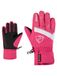 Ziener Leif-Z kinderskihandschoenen, Gore-Tex waterdicht, Tie Dye Pop, roze, maat 5,5