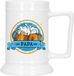 Bellatio Decorations Bierpul voor papa - blauw - keramiek - 530 ml