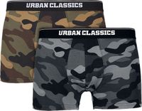 Urban Classics 2-Pack Camo Ensemble de boxers pour hommes - camouflage - 5XL