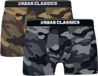 Urban Classics 2-Pack Camo Ensemble de boxers pour hommes - camouflage - 5XL