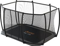 Avyna Veiligheidsnet gebogen palen tbv trampoline set 352 - L520 x B305 cm - Grijs