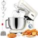 Robot pâtissier - Robot pâtissier avec fonction pétrissage - 2000 W - 8 litres - Acier inoxydable