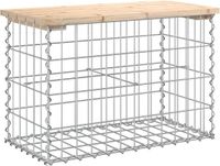 vidaXL Tuinbank schanskorfontwerp 63x31,5x42 cm massief grenenhout