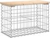 vidaXL Tuinbank schanskorfontwerp 63x31,5x42 cm massief grenenhout