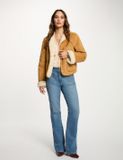 Morgan - Short Faux Fur Jacket 252-Gpoli Camel