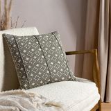 Yard Helm Organic Look Katoen Polyester Gevuld Kussen - Twin Pack