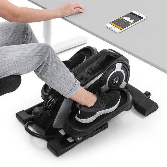 capital_sports Helix Nano Mini Fitness Step - Bluetooth - MagResist 8 niveaus - Zwart - Stepper - Fitness Fiets