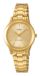 Casio Dameshorloge - Gouden kast - Gouden wijzerplaat - Gouden armband - Analoog - Quartz - Rechthoek - 3 ATM